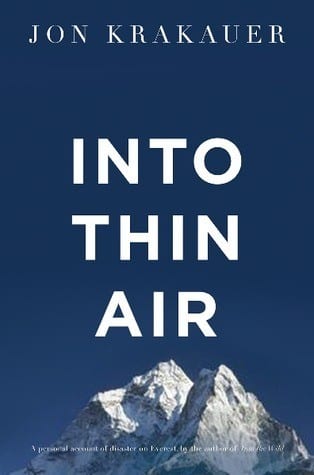 Into Thin Air by Jon Krakauer — book cover