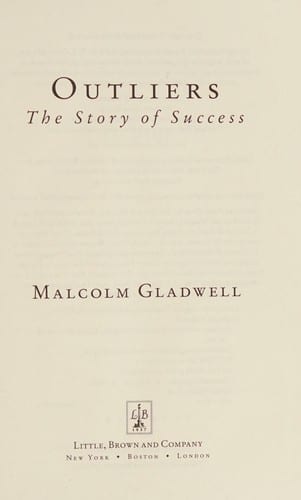 Outliers by Malcolm Gladwell — book cover