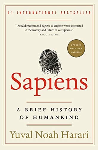 Sapiens by Yuval Noah Harari — book cover