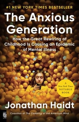 The Anxious Generation by Jonathan Haidt — book cover