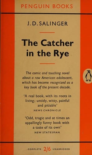 The Catcher in the Rye by JD Salinger — book cover
