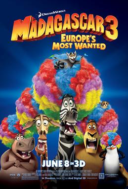 Madagascar 3: Europe's Most Wanted official poster